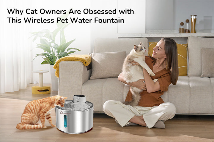 Why Cat Owners Are Obsessed with This Wireless Pet Water Fountain