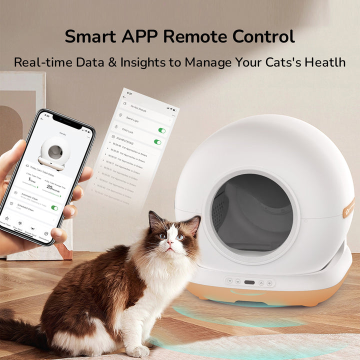 Smart Cat Litter Box with app control 
