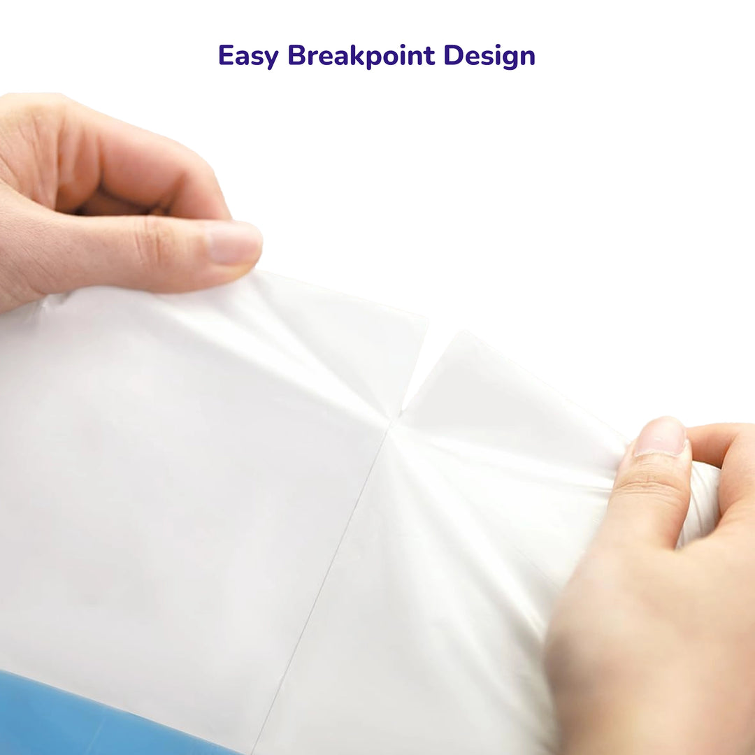 Automatic litter bag refill rolls with a packaging label showing functional icons on a neutral background.