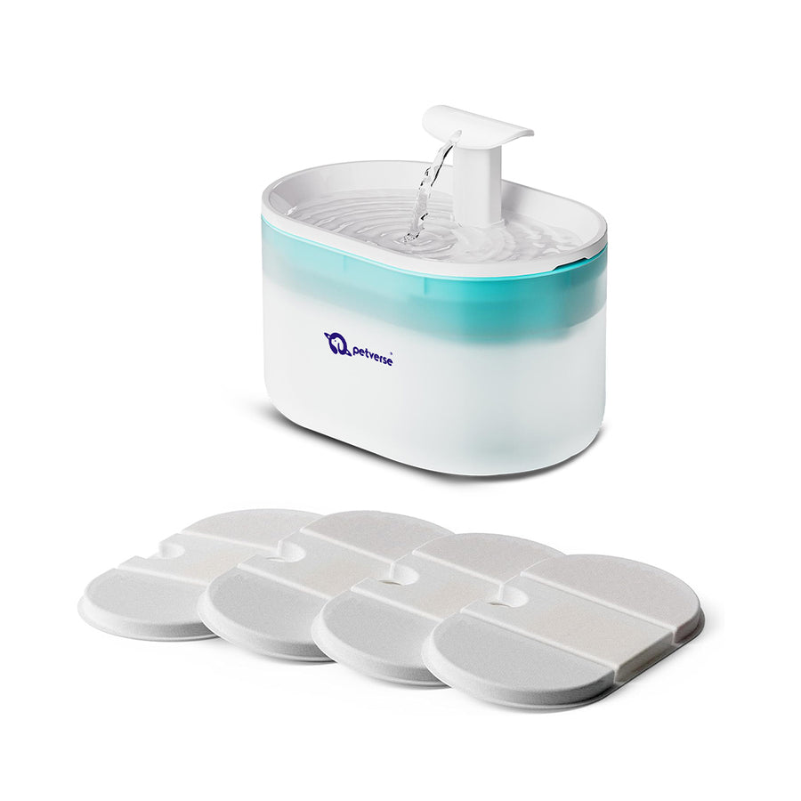 Automatic Cat fountain filter for clean and fresh drinking water.