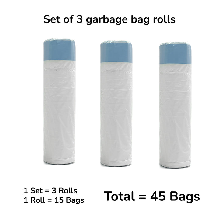 Durable garbage bag designed for easy disposal of cat litter box waste.