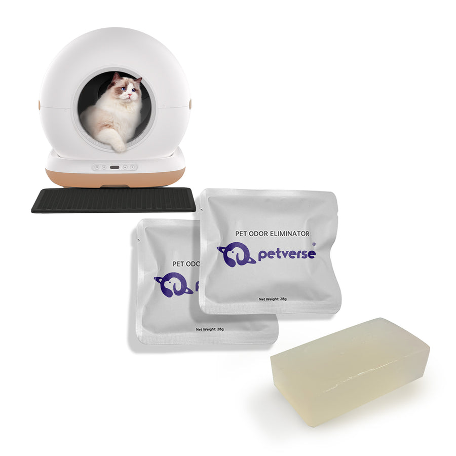 Cat litter with advanced odour control for a cleaner, fresher-smelling home.