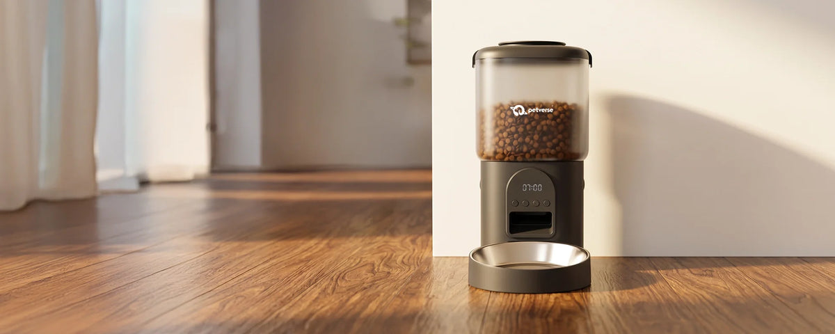 automatic pet feeder for cats and dogs with timer