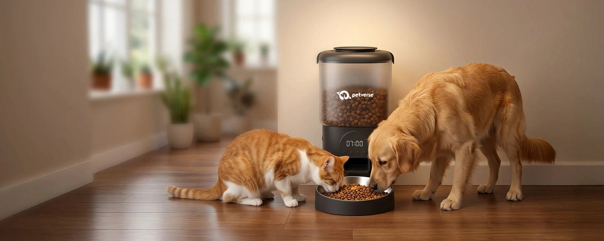 Petverse automatic pet feeders collection banner (desktop)
