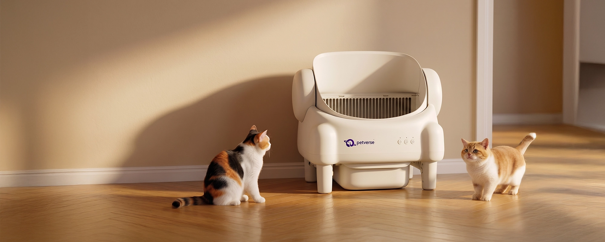 open top automatic litter box