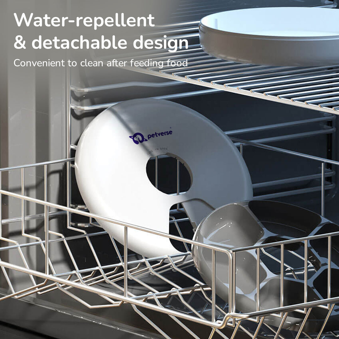 Dishwasher with a water-repellent and detachable design feature highlighted.