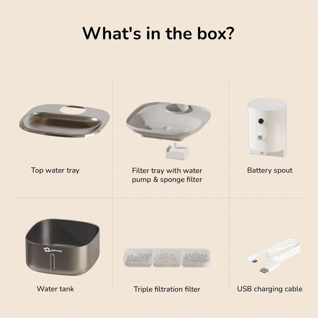 Pet water fountain parts