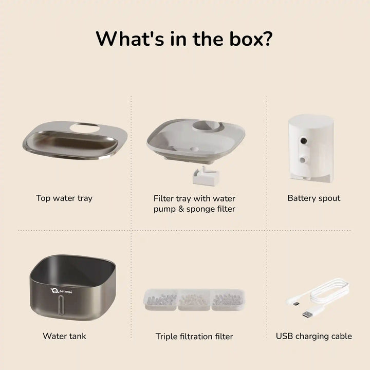 Pet water fountain parts