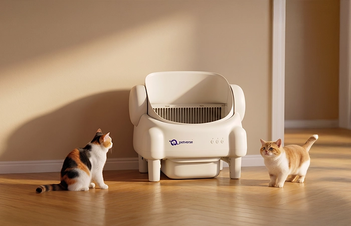open top automatic litter box