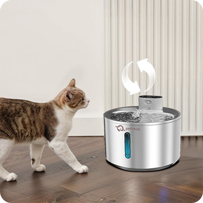 Continuous Mode - Provides a steady, uninterrupted flow of water for cats who prefer constant access.