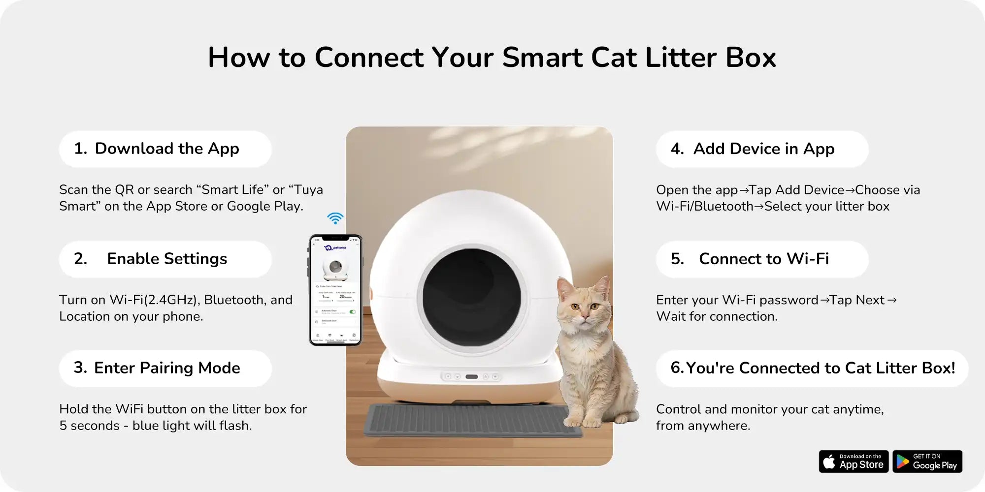 How to Connect Your Smart Cat Litter Box