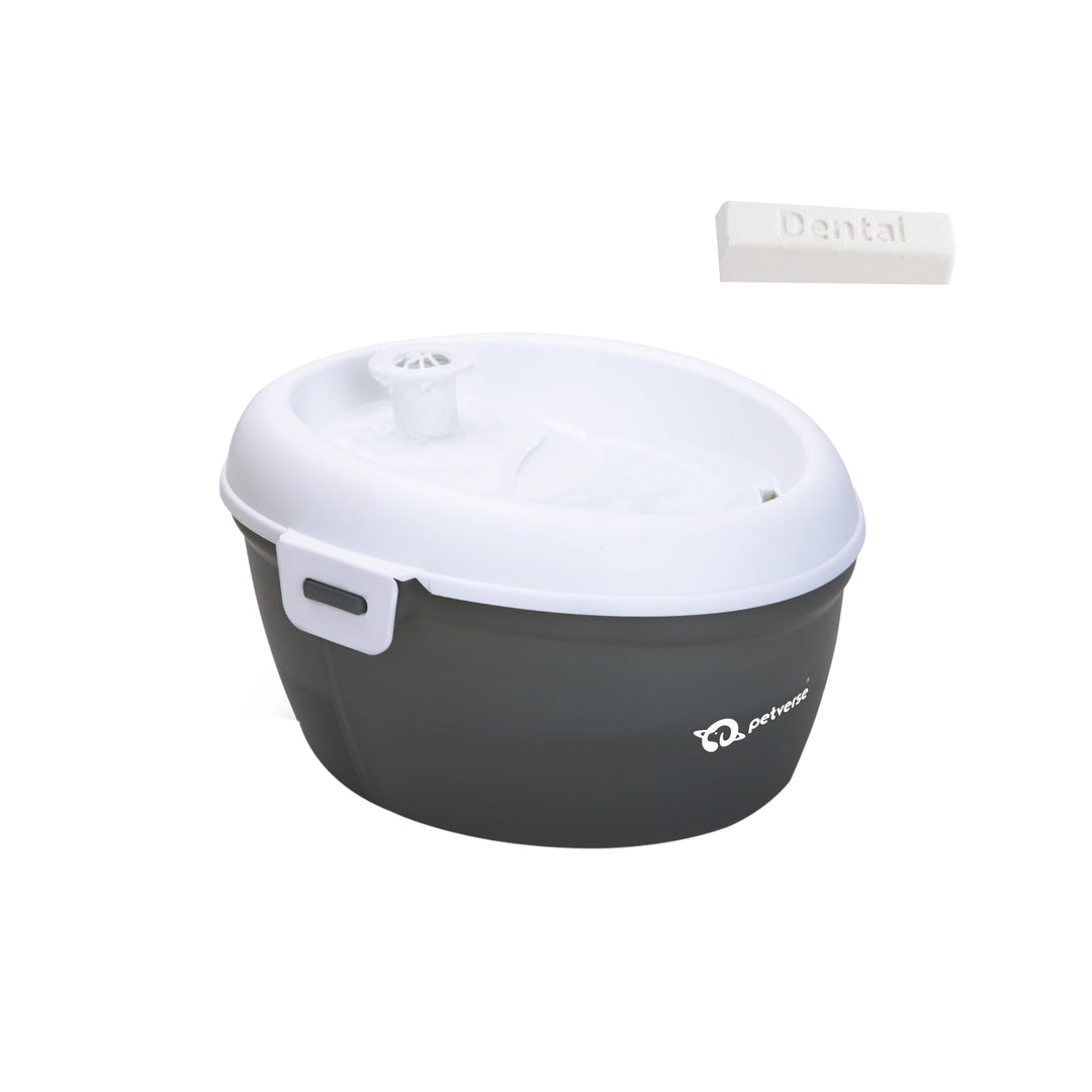 Petverse pet water fountain with dental care tablet for pets