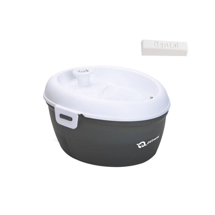 Petverse pet water fountain with dental care tablet for pets