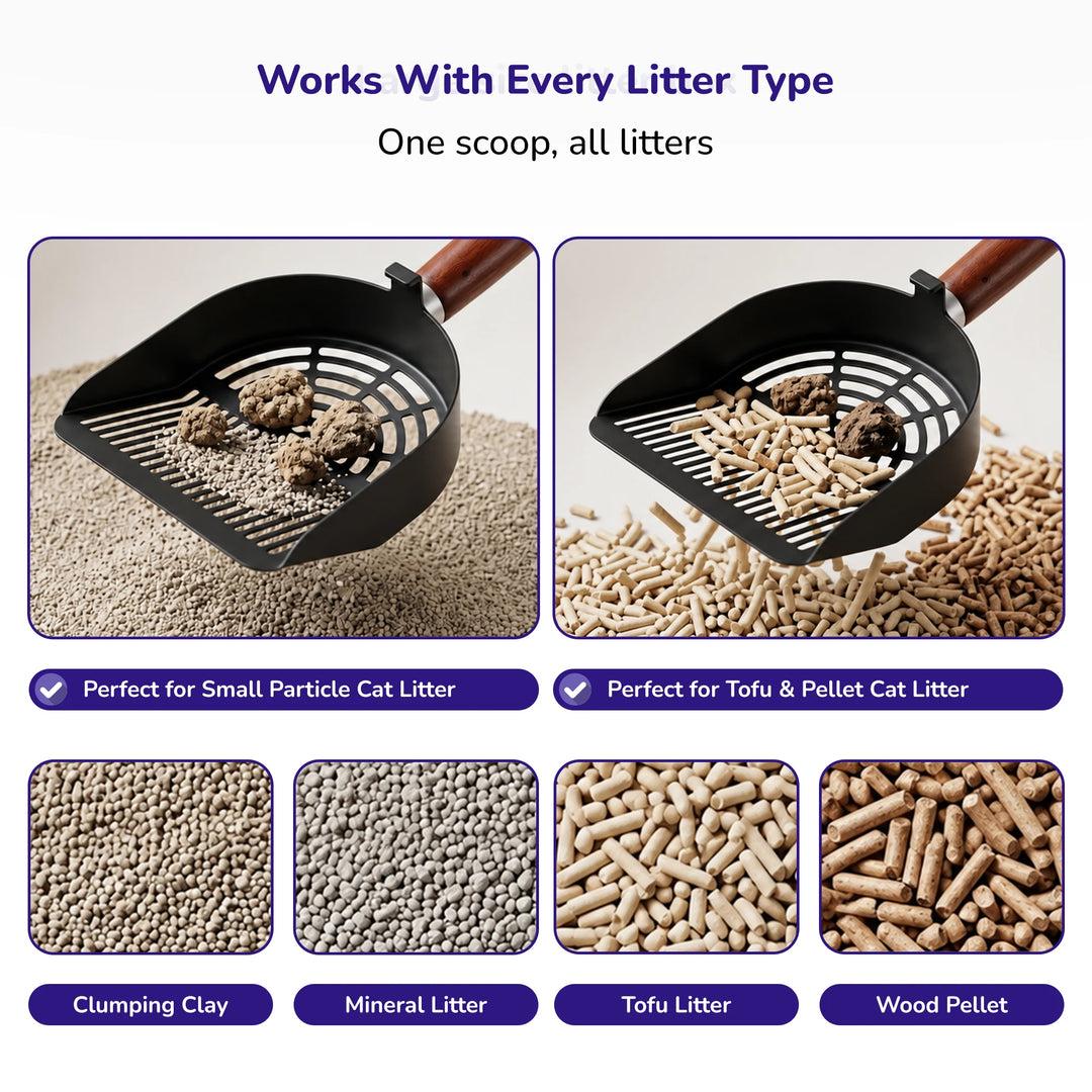 Stainless Steel Cat Litter Scoop – Fine Holes