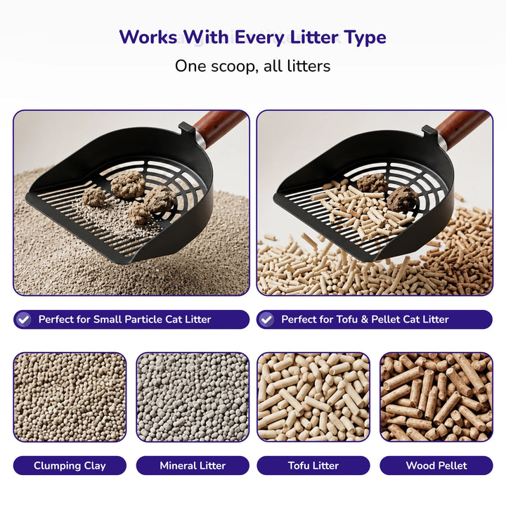 Stainless Steel Cat Litter Scoop – Fine Holes