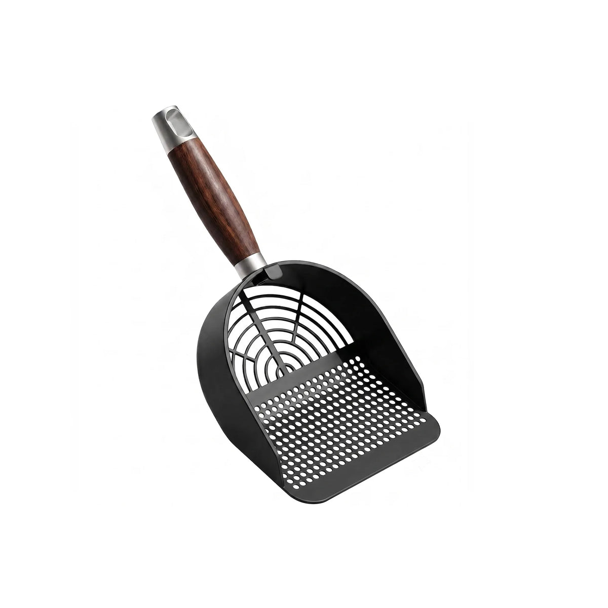 Stainless Steel Cat Litter Scoop – Round Holes