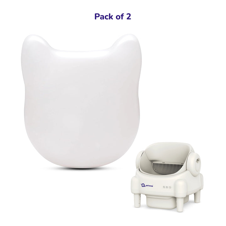 Self‑cleaning odor eliminator device displayed with charcoal filters and fresh scent graphics.