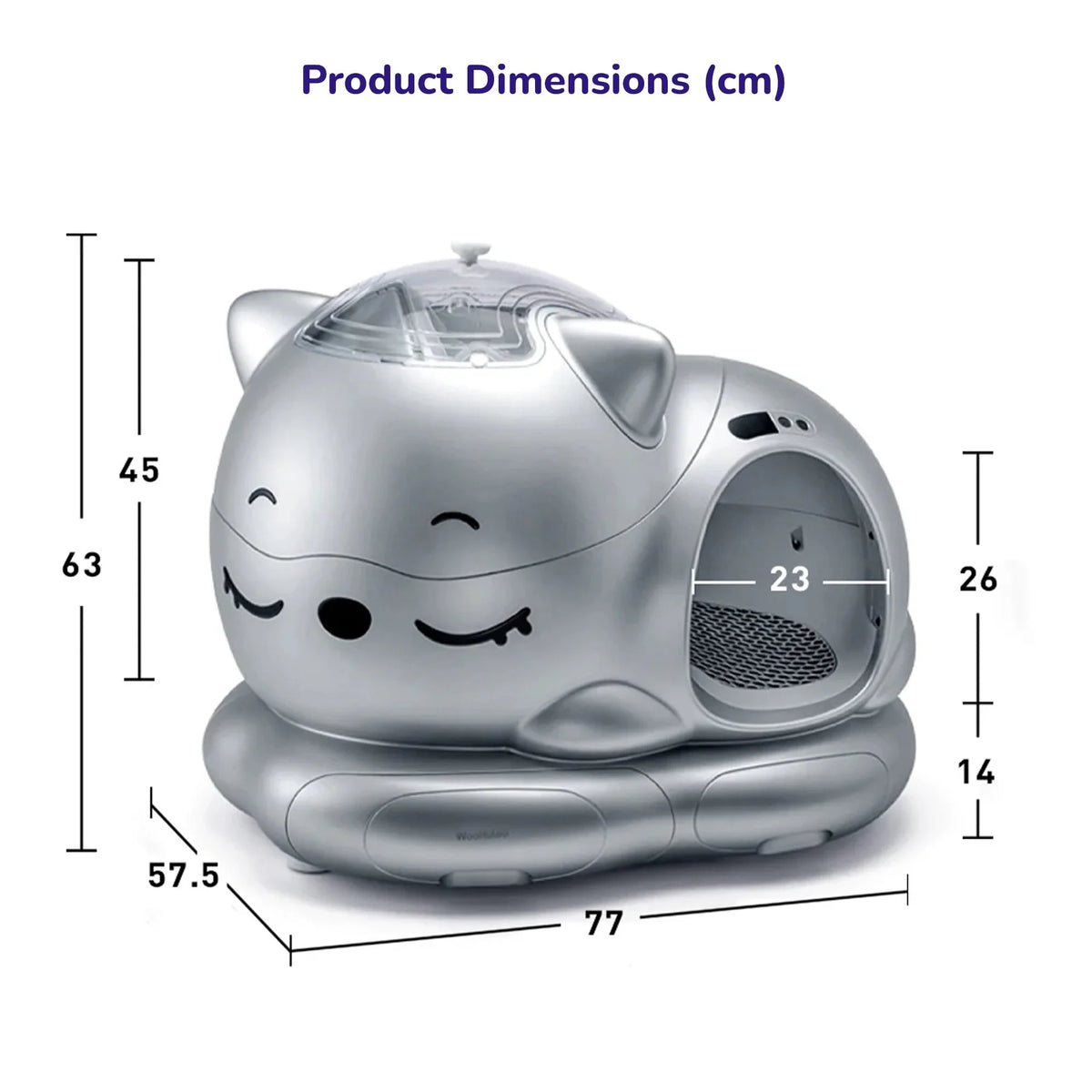 Self-cleaning cat litter box