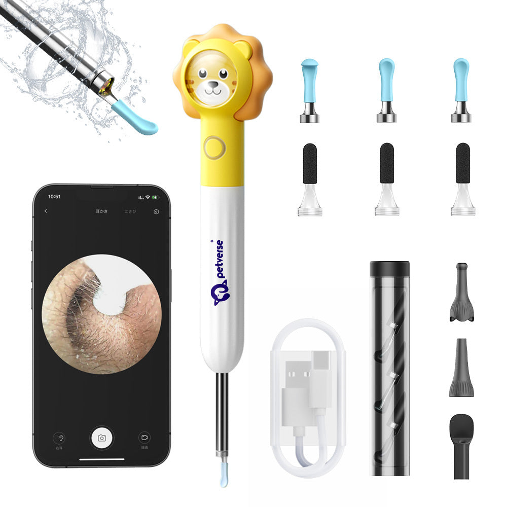 Smart Visual Pet Ear Cleaner with Camera for Cats by Petverse
