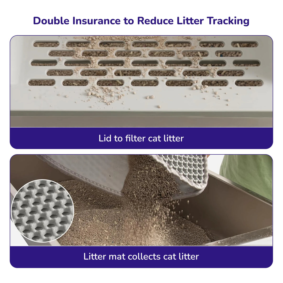 Stainless Steel Cat Litter Box - Size XL – Side Opening