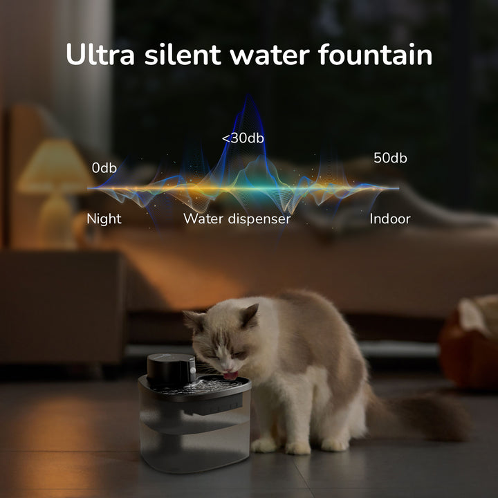Ultra-silent pet water fountain